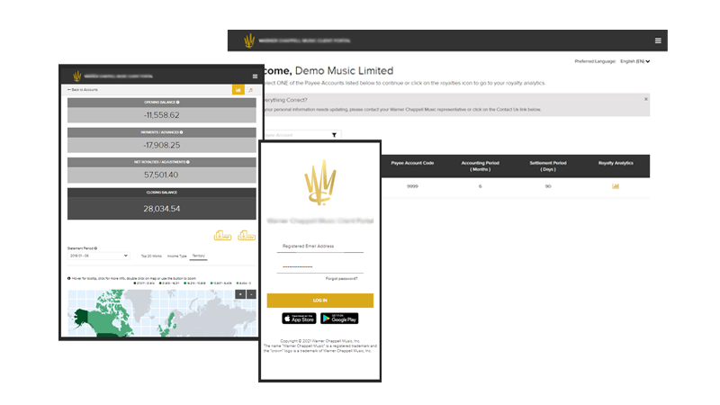 Client portal screenshot