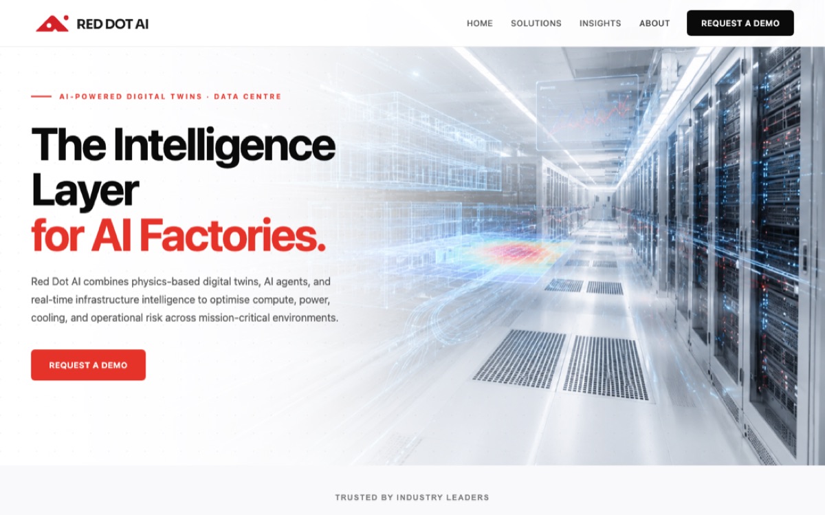 Red Dot AI Webflow rebrand screenshot
